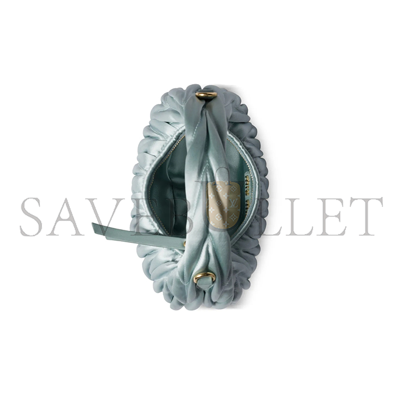 MIU MIU WANDER MATELASSÉ SATIN MINI-BAG 5BP078 (17.5*14*5.5cm)